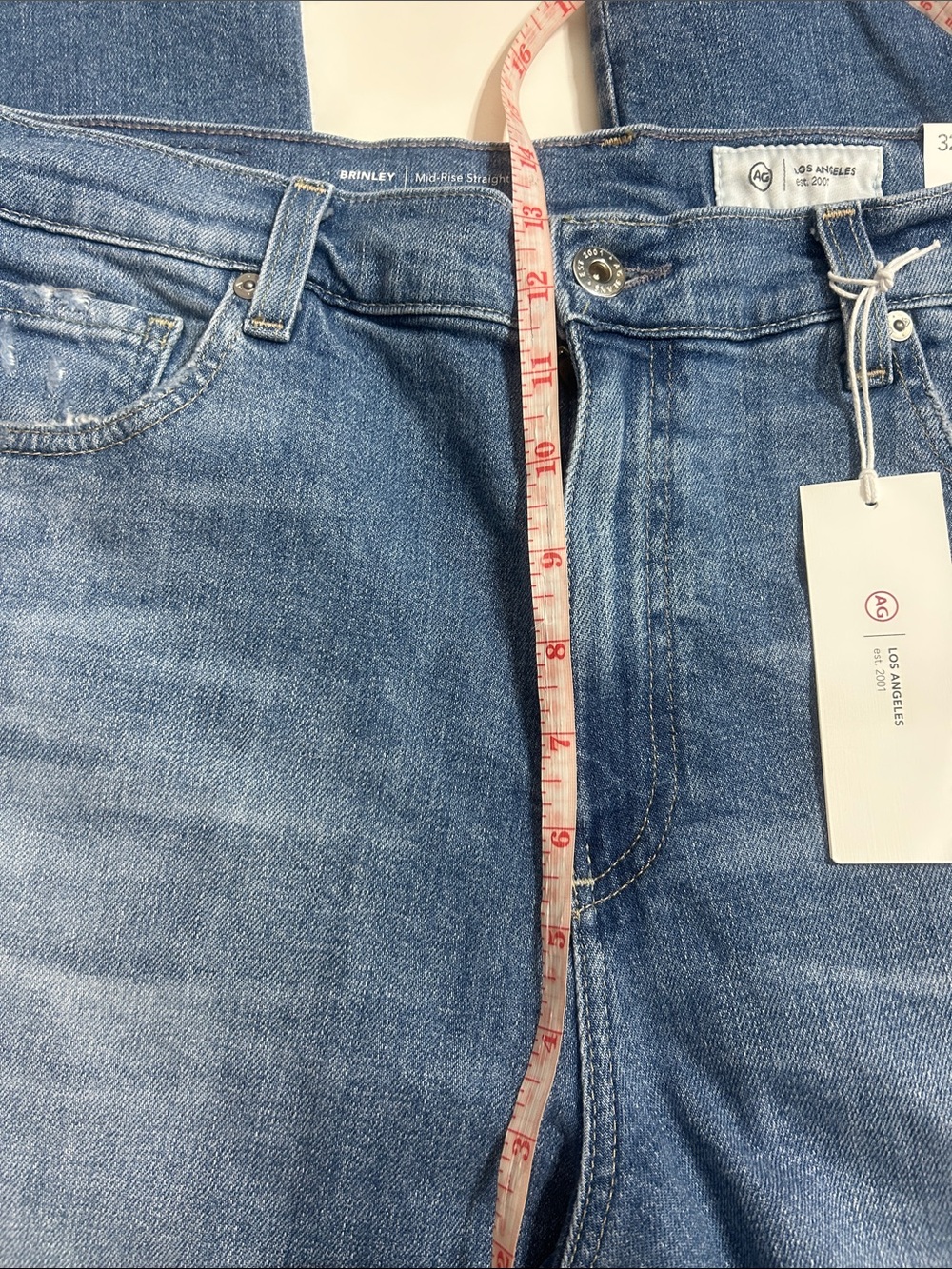 NWT (size 32) AG Jeans
Brinley Mid Rise Straight in Iris - Picture 9 of 9